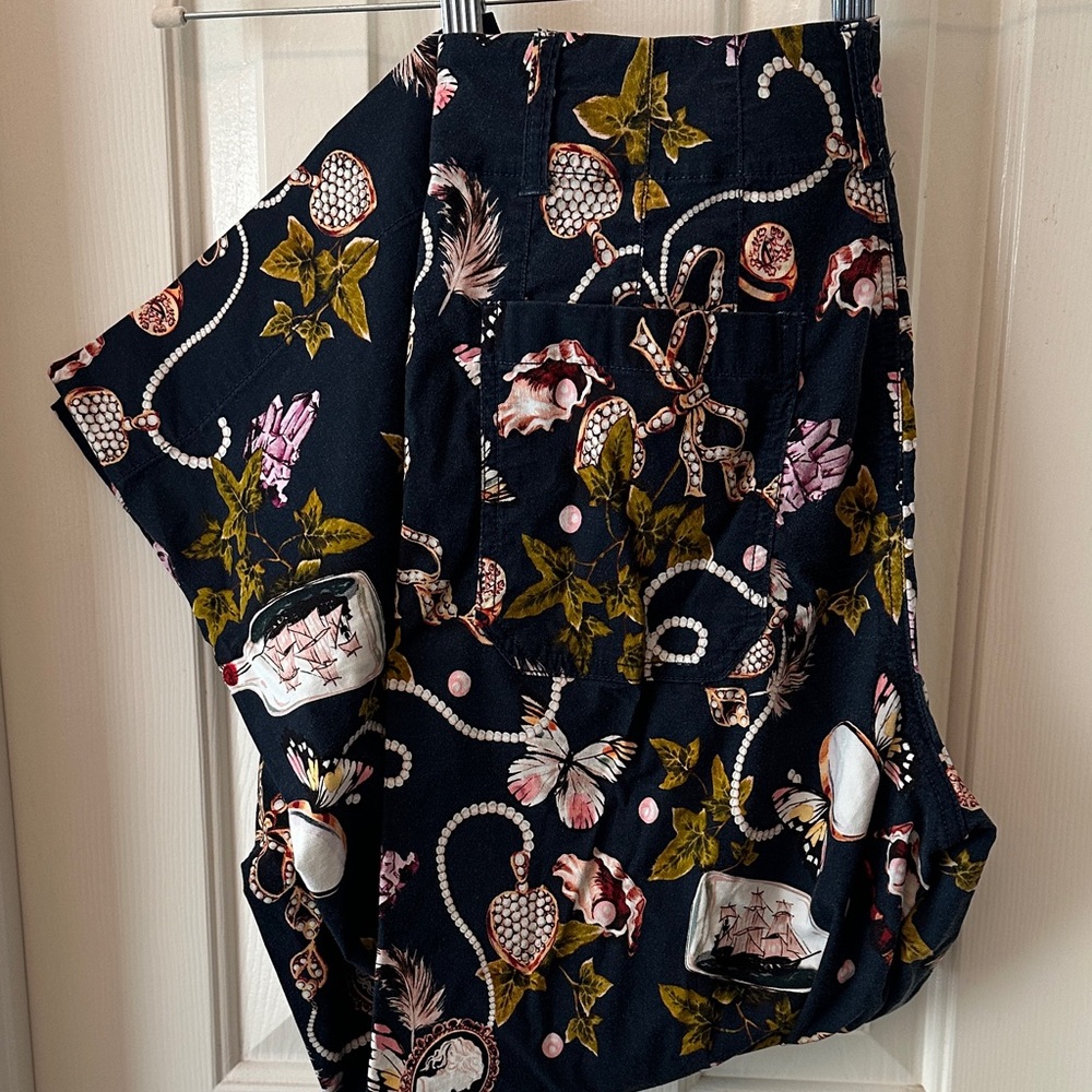 Maeve by Anthropologie Navy Wide Leg Pants